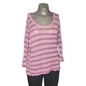 Sparkle & Fade Plum and Lavender Knit Top